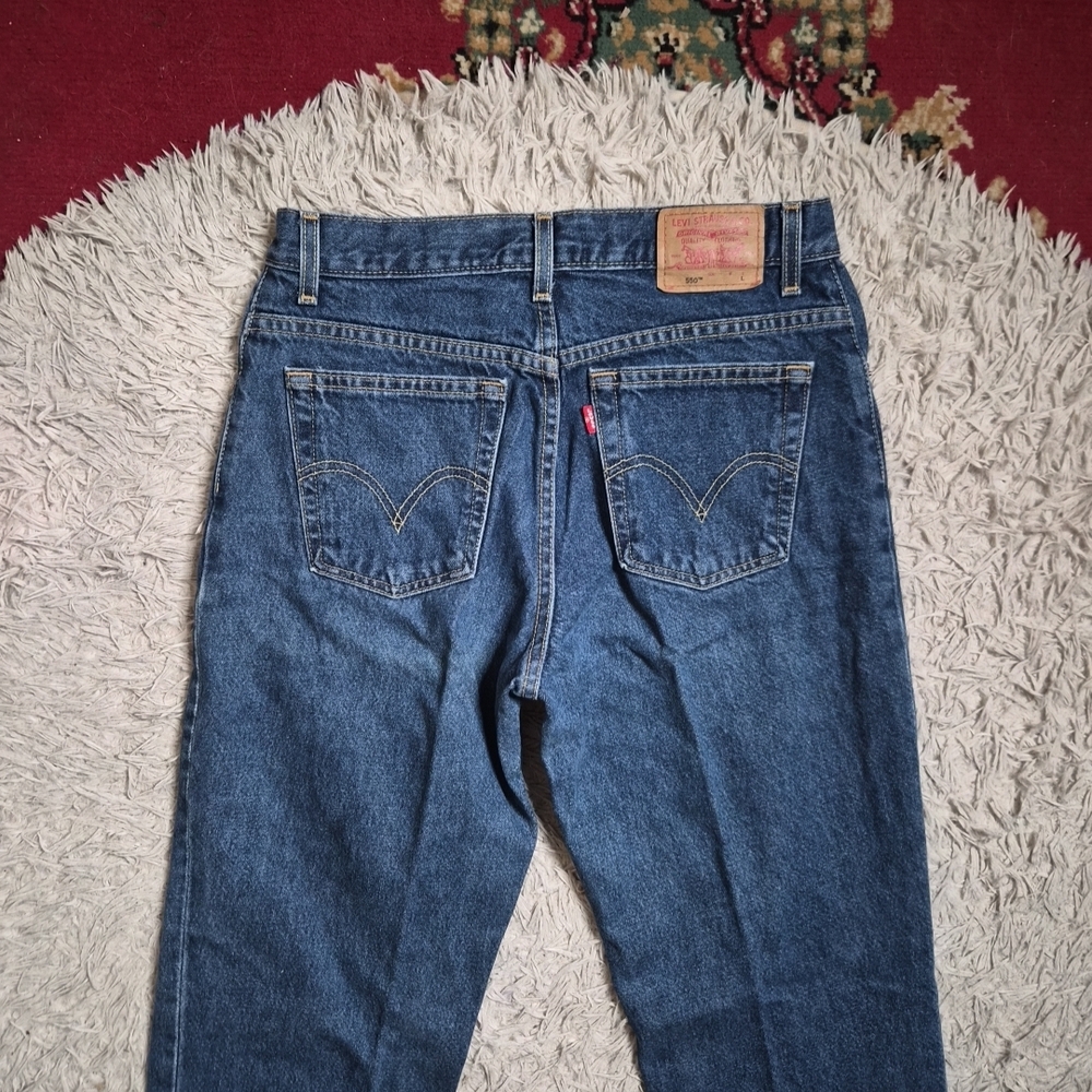 Womens Vintage Levis Jeans 550 Jean Classic Relaxed Size 10 Missy Long Blue ✨️💫 - Picture 10 of 13